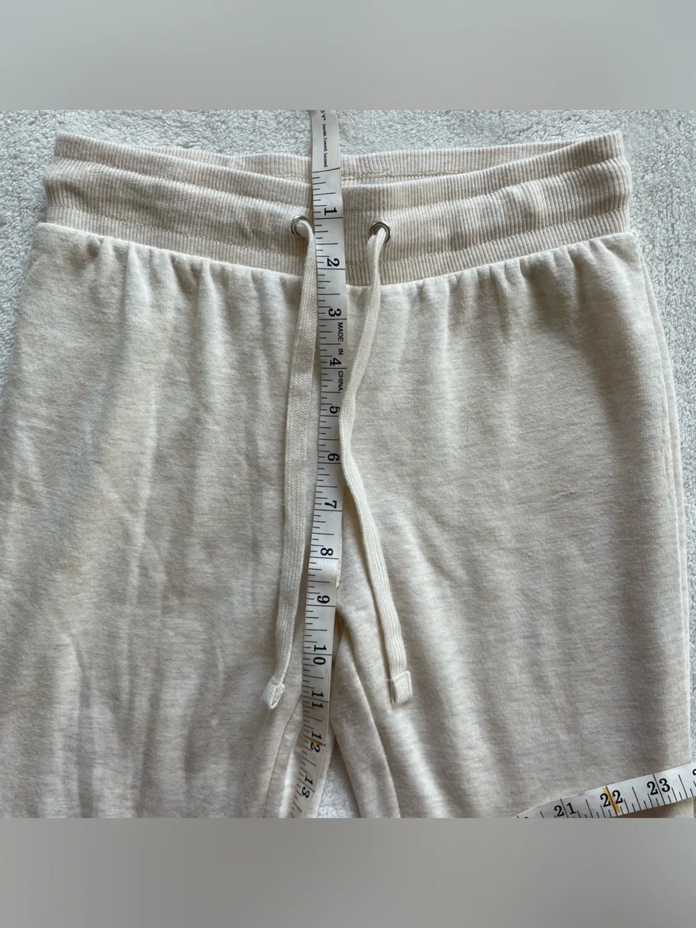 Cream Flared Sweatpants size XS - Picture 8 of 11